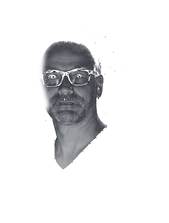 Portrait of a musician from Swiss rock band Cloud Nine