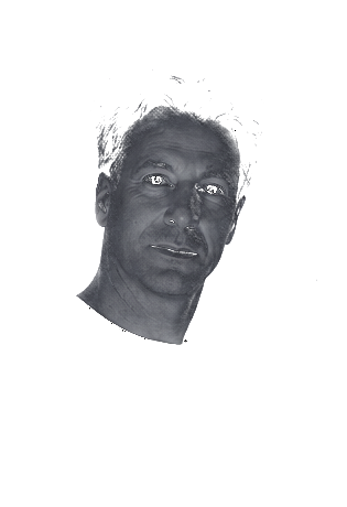 Portrait of a musician from Swiss rock band Cloud Nine