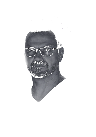 Portrait of a musician from Swiss rock band Cloud Nine